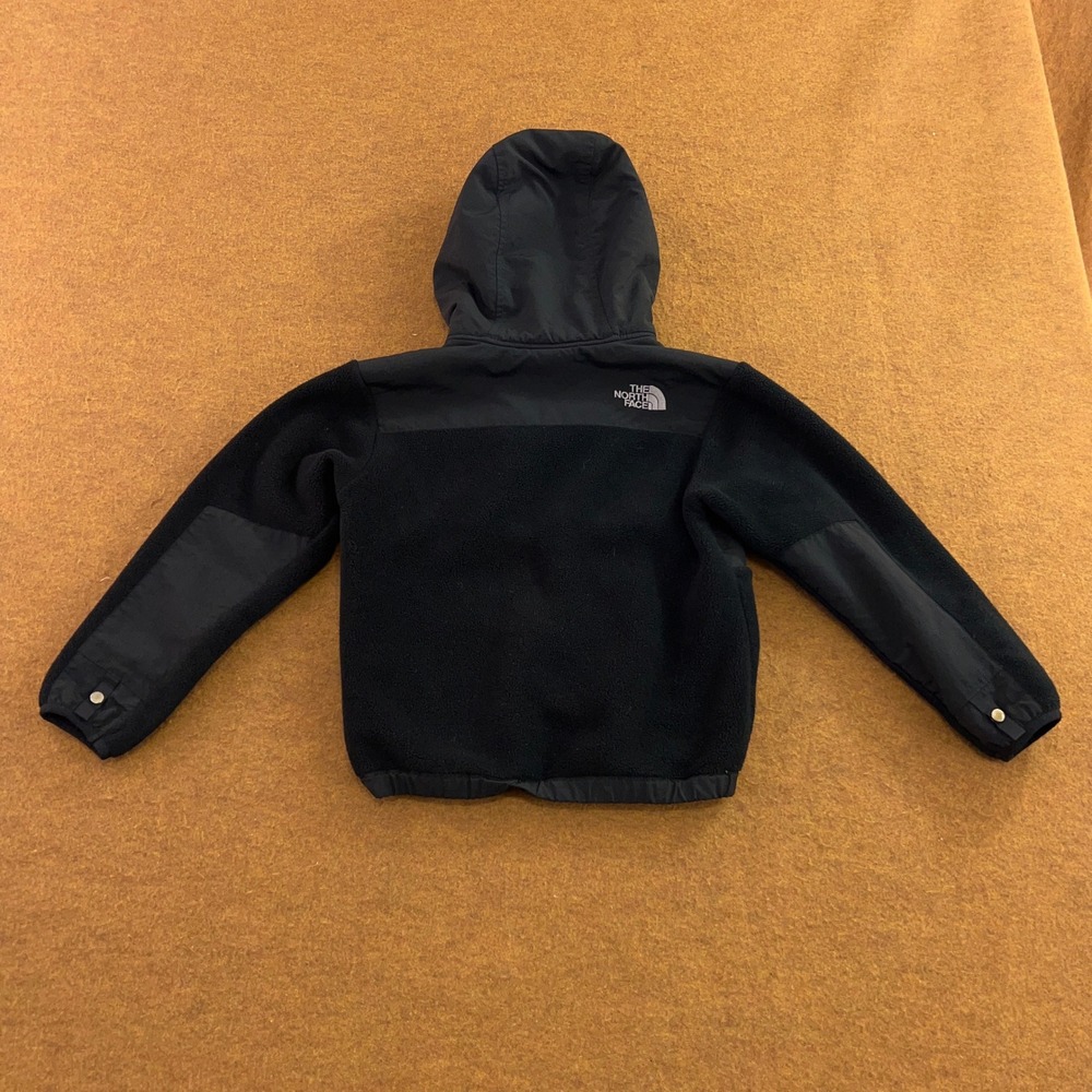 The North Face Boys XS Black Fleece Hooded Denali Jacket - Picture 7 of 10